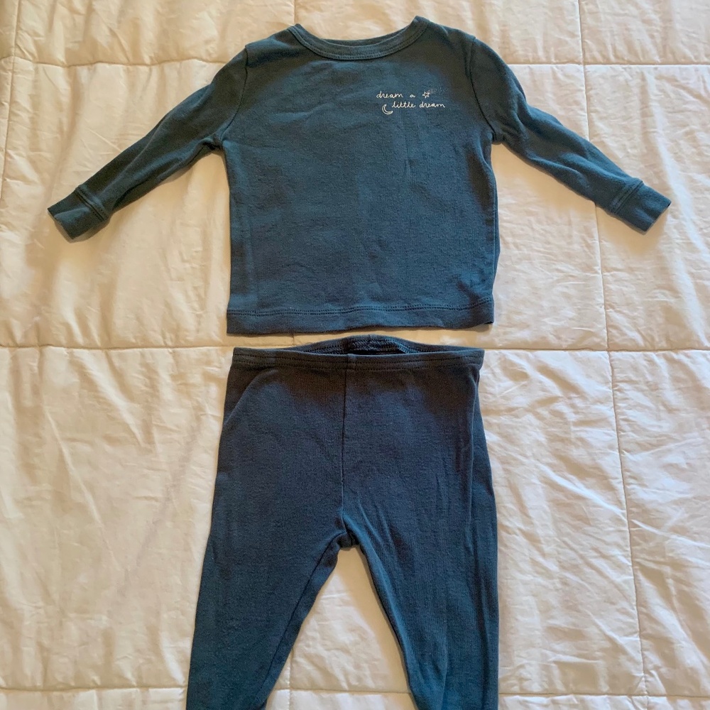 Little Co. by Lauren Conrad Dream a Little Dream Blue Pajama Set 6M